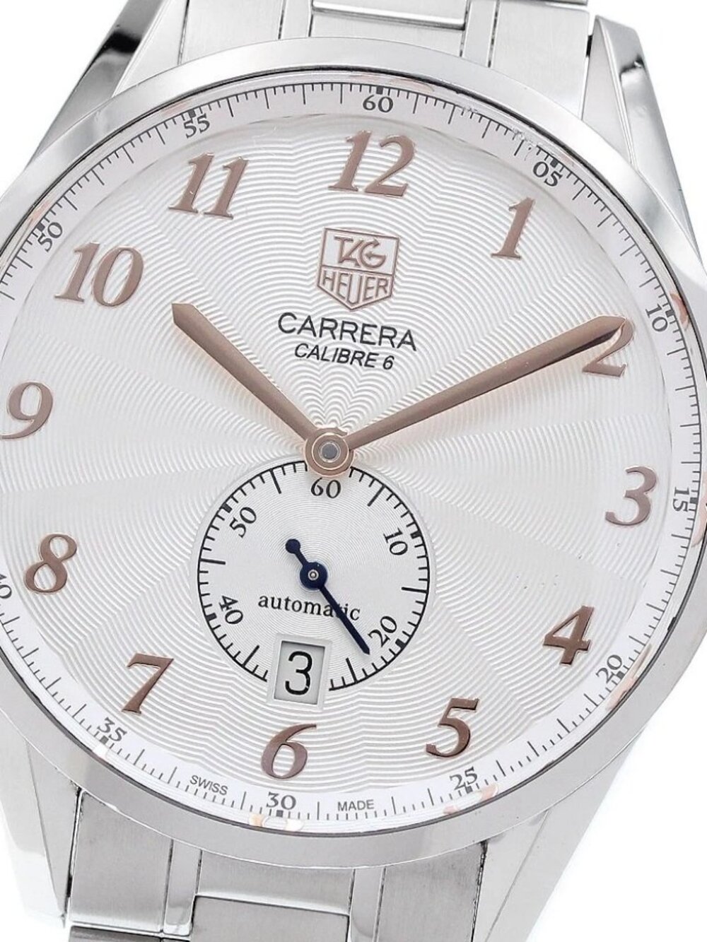 TAG HEUER Carrera Heritage WAS2112 Caliber 6 Silver Dial Automatic Men's_914176